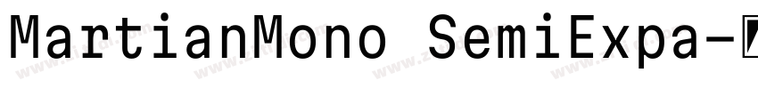 MartianMono SemiExpa字体转换
